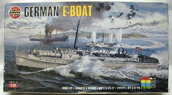 Airfix 1/72 German E-Boat - Kriegsmarine Schnellboot, 10280 plastic model kit